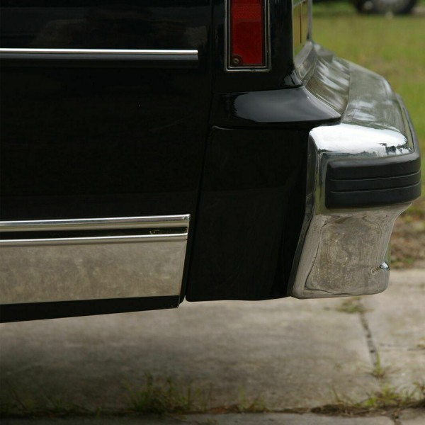 Rear Bumper Quarter Panel Fillers Kit Primed Left Right Fits Chevy Chevrolet Caprice Impala 1986-1990 ABS Black 2PCS 1 Pair