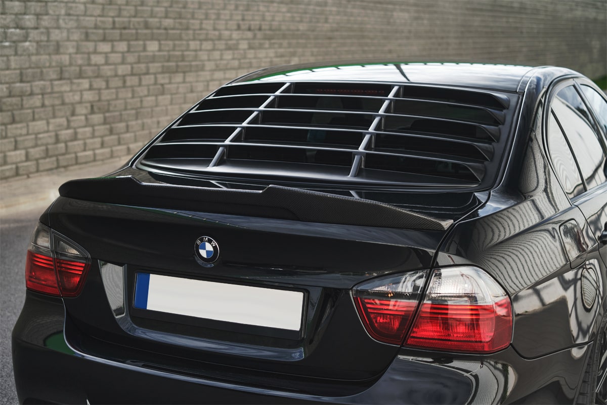 BMW M3 rear window louver