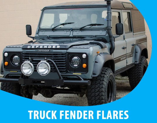 Truck fender flares